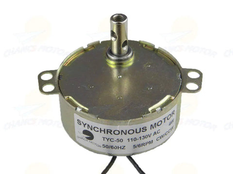 2-Pack Synchronous Turntable Motor Kit With 5-6 RPM, 4W, 100-127V, 7Mm Flexible Coupling, ideal for cup crafting.