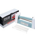 8 Inch 200mm Impulse Sealer 300W No Warm Up Required Manual Plastic Poly Bag Heat Sealing Machine with box and spare parts