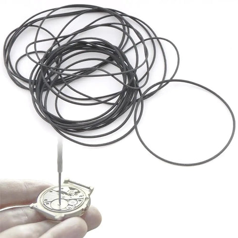 180 Piece Watch O Ring Gasket Set With 18 Types For Different Sizes, rubber seals for watch repair and waterproofing.