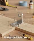 Beefy Stainless Steel Corner Bracket For 90 Degree Furniture Reinforcement Right Angle Support To Stop Wobble And Keep Tables