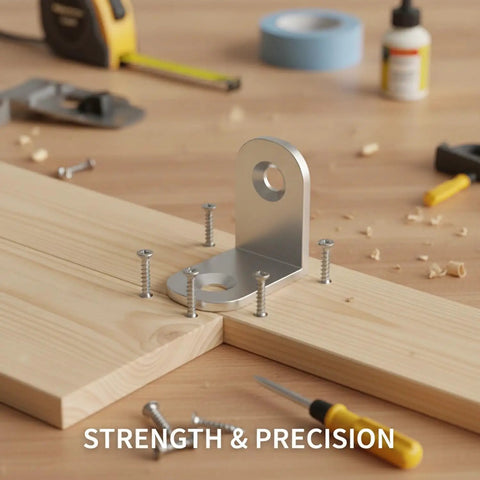 Beefy Stainless Steel Corner Bracket For 90 Degree Furniture Reinforcement Right Angle Support To Stop Wobble And Keep Tables