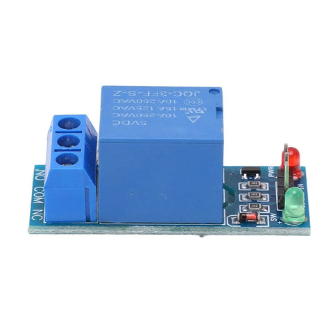 One Channel 5V Relay Module With Optocoupler Isolation ABS Relay Board For PLC Industrial Automation And Smart Home Plug And Play Set Of 5 Pro Grade Durable Electronic Components, blue PCB