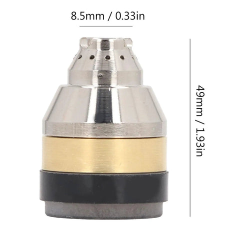 Pro Grade Cutting Nozzle Protective Cover For Handheld Plasma Cutters With Air Guide Slots And Heat Dissipation Holes