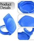 Washer Fluid Cap For Cars Premium ABS Windshield Reservoir Cap Water Tank Cover Direct Fit DIY Friendly Automotive Replacement Accessory Easy Install For Volkswagen Atlas Tiguan Jetta And Other VW Models, shown closed and open, made of blue ABS plastic.