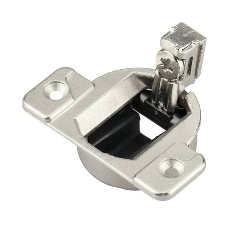 8 Pack Open Side Cabinet Hinges With 110 Degree Self Closing For Doors 16mm To 19mm Thick, 35mm Cup Behind Door, silver hinge close-up