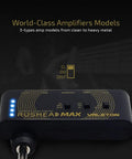 Pocket Guitar Headphone Amplifier With Multi Effects Rechargeable Mini Practice Amp for silent jamming display