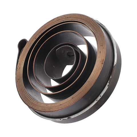 Pro Grade Heavy Duty Drill Press Return Spring for bench drill press and lathe machine, 19mm width, 64mm diameter, chrome plated coil.