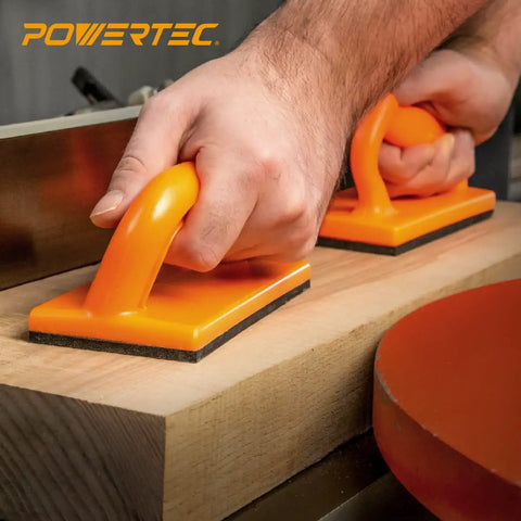 Two Pack Push Block With Ergonomic Handle And Non Slip Pad For Table Saw Router Table Bandsaw And Jointer Woodworking