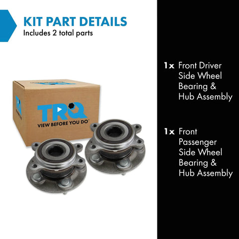 Front Left And Right Wheel Bearing Hub Assembly Kit For 2020 2023 Toyota Highlander And 2021 2023 Sienna Two Piece Direct Replacement