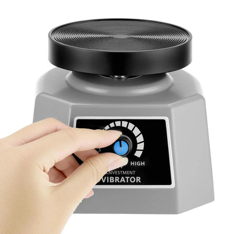 Adjusting 4 Inch Lab Vibrator Shaker Oscillator 110V For Plaster And Gypsum Mixing Small Round Mixer Machine With Air Bubble Removal