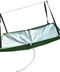 Heavy Duty 40x20 Inch Rainwater Catchment Mat With 3 Foot Hose Portable Oxford Cloth Harvesting Tarp suspended with a hose