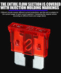 Road Ready Badass 306 Piece Auto Car Truck Backup Fuse Assortment Kit featuring a red automotive blade fuse rated for two amps.