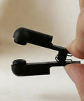 Close-up of One Pair Black Rubber Ear Clip Electrode For TENS 7000 And Most Standard Units Reusable Clip Style accessory