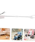 28 Inch Long Reach Grabber Tool Reacher Aid With Firm Grip And Nonslip Hold For Seniors And Pregnant Women Lightweight Plastic And Stainless Steel Pickup Tool For Kitchen Balcony And Home, shown with handle and pickup head