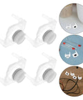 Set of four clear silicone push button switches for 40 Piece Silicone Push Button Switch Replacement Keypad Membrane for Home DIY.