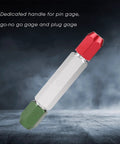 Double End Aluminum Alloy Go No Go Gauge Holder For Plug Gauge Durable Industrial Tool Accessory with red and green ends