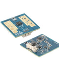 24 GHz Radar Module For Body Micro Motion Sensing, OEM Replacement, Plug And Play Install, High Quality Electronics, Reliable Range Detection, Ideal For Mobile Devices And Safety Sensors. Two blue PCB radar modules with connectors, top and bottom views.