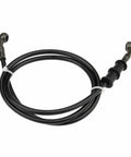 Universal 120cm Braided Steel Motorcycle Hydraulic Line Clutch Oil Pipe Black PVC Fuel Hose Replacement for Pit Dirt ATV Motocross
