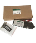 Heavy Duty Solenoid Directional Valve 4KB219 Plate Mount For Industrial Pneumatic Systems With AC220V DC24V Control Options To Fix Your Machine Fast, valve package with mounting plate and components.