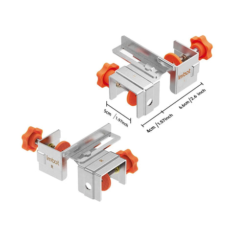 Drawer Front Installation Clamps Adjustable Cabinet Mounting Hardware For Home Kitchens Offices And Living Rooms DIY Friendly Easy Install Secure Drawer Front Alignment To Drawer Boxes With Easy Precise Woodworking Tools, stainless steel, close-up view