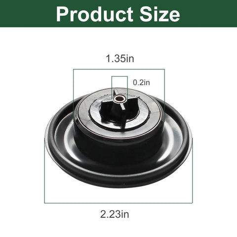 Replacement irrigation valve diaphragm, 3/4–1 in, black plastic, for Irritrol 2400/2600/2700DPR