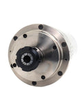 Top Tier 6Kw Water Cooled Cnc Spindle Motor Featuring Er25 Collet and Plug Play 220V 380V Wiring close-up front view.