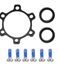 Disc Brake Adapter For Front 100x15 To 110x15 And Rear 142x12 To 148x12 Alloy CNC Machined Hub Conversion with screws and rings