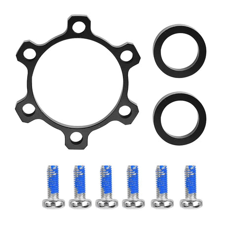 Disc Brake Adapter For Front 100x15 To 110x15 And Rear 142x12 To 148x12 Alloy CNC Machined Hub Conversion with screws and rings