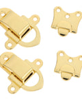 Grab These Golden Zinc Alloy Antique Vintage Toggle Latches for securing wooden cases, featuring durable gold zinc construction.