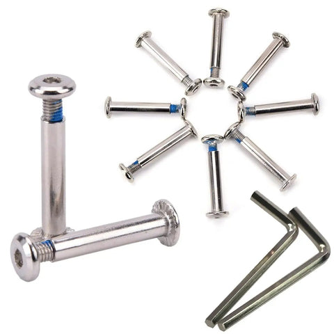 Inline Skates Wheel Mounting Screws And Bolts Kit With 8 Pairs 30mm And 2 Pairs 35mm Plus DIY Installation Tools For Roller Blades Replacement And Repair