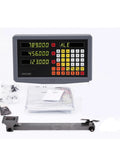 3 Axis Digital Readout DRO with user-friendly display for glass ruler based CNC milling machines and cutting tools, front view