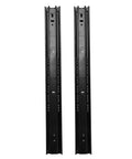 Heavy Duty Drawer Slide Set, 3-Section Black, 100 Lb Load Capacity, 16 Inch, 10 Pairs for Home Office, side view of slides