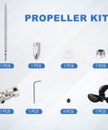 Drive Shaft With Propeller Universal Joint For RC Boats, 250mm Shaft, 36mm Stainless Steel 3 Blade Propeller Kit