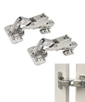 165 Degree Soft Close Cabinet Hinges 2 Pack for Frameless Kitchen Cabinets, heavy duty cold rolled steel hardware by JinBoCheng