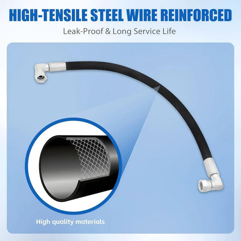 Heavy Duty Hydraulic Hose 5800 PSI For John Deere Loaders And Tractors 210 410 419 420 430 460 500E 510 512 20 Inch