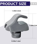 Durable Sun Visor Clip Retainer For Honda Civic CRV Odyssey Accord Pilot TSX Ridgeline And More 2 Pack Gray Easy Install