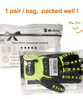 Anti Vibration Oil Proof Cut Resistant Safety Work Glove With Full Finger Design Yellow Nylon HPPE Glass Fiber Seamless Knit Liner And Sandy Nitrile Palm For All Day Grip Large packaged