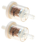 Inline Fuel Filter Replacement For Small Engines And Motorcycles Lawn Mowers Pack Of Two Quarter Inch Fuel Line Compatible High Flow Universal Filter For Better Performance And Reliable Fuel Delivery
