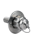 Heavy Duty All Metal RV City Water Inlet With Check Valve For Camper Motorhome Trailer And Marine Use Stainless Steel Water Fill Inlet Replacement Rugged RV Water Connection With Dust Cap, stainless inlet with cap