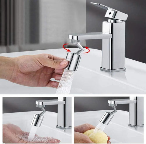 Big Angle Swivel Sink Aerator With Dual Function 2 Flow Sprayer Head For Face Washing Gargle Eyewash And Rinse Stations No Splash Champagne Style Flow Adapter Included