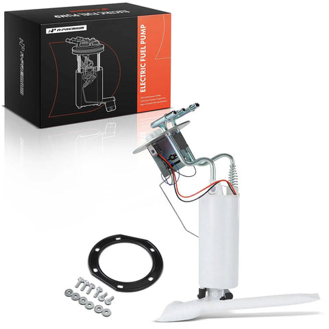 Heavy Duty Electric Fuel Pump Module Assembly For Chevy Corvette C5 2000 Through 2002 5 7Liter V8 detailed view with box and accessories.