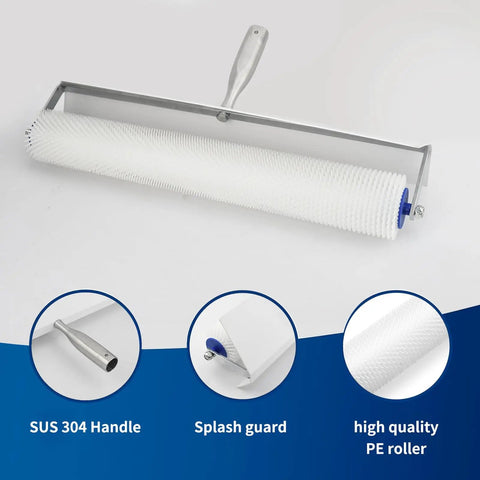 Self Leveling Cement Tool Kit With Spike Roller For Self Leveling Floors, high quality PE roller with SUS 304 handle.