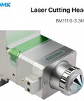 Heavy Duty Fiber Laser Cutting Head With Automatic Focus 3Kw Powerhouse For Precision Metal Sheet Work seamless design with green accents.