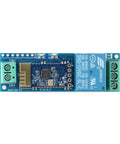 12V Bluetooth Relay Module For IoT Control With Mobile App Remote On Off Switch Wireless Phone Control Easy Setup 10 Meter Range Smart Home Automation Device, blue PCB