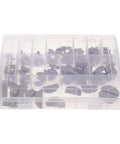Heavy Duty Carbon Steel Woodruff Key Assortment Kit With Storage Case 2 To 10 Millimeter 164 Piece Set, closed organizer