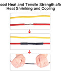UL Listed Waterproof Heat Shrink Tubing Roll One Half Inch 10 Ft 3 To 1 Adhesive Lined Marine Grade Insulation shown in use