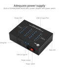 Heavy Duty Industrial USB 3.0 Hub With 20 Ports Delivers Slap 5Gbps Transfer Speeds And Badass 200W Charging Station power input and LED indicators.