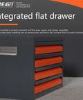 Drill Bit Dispenser Cabinet Four Drawer Stackable Organizer For Drill Bits From One Sixteenth Inch To One Half Inch With Labeled Compartments Heavy Duty Storage 15.7 Inches Long By 9.4 Inches Wide By 11.7 Inches High Twenty Two Pounds showing integrated flat drawer design