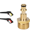 Super Easy Copper Quick Connect Hose Fitting Repair Kit Converts M22 Female To Fast Lock Adapter For Lavor Pressure Washer And Garden Watering Gear brass hose fitting