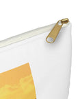 Close-up of Small Outrigger Canoe Sunset Molokai Hawaii Themed Accessory Pouch Go To Travel Organizer With Zipper Closure corner